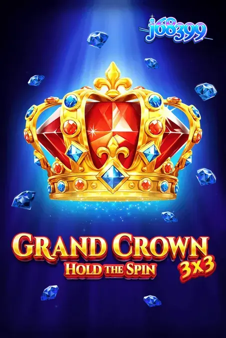 Interface do slot 3x3 Grand Crown com símbolos de frutas e coroa dourada